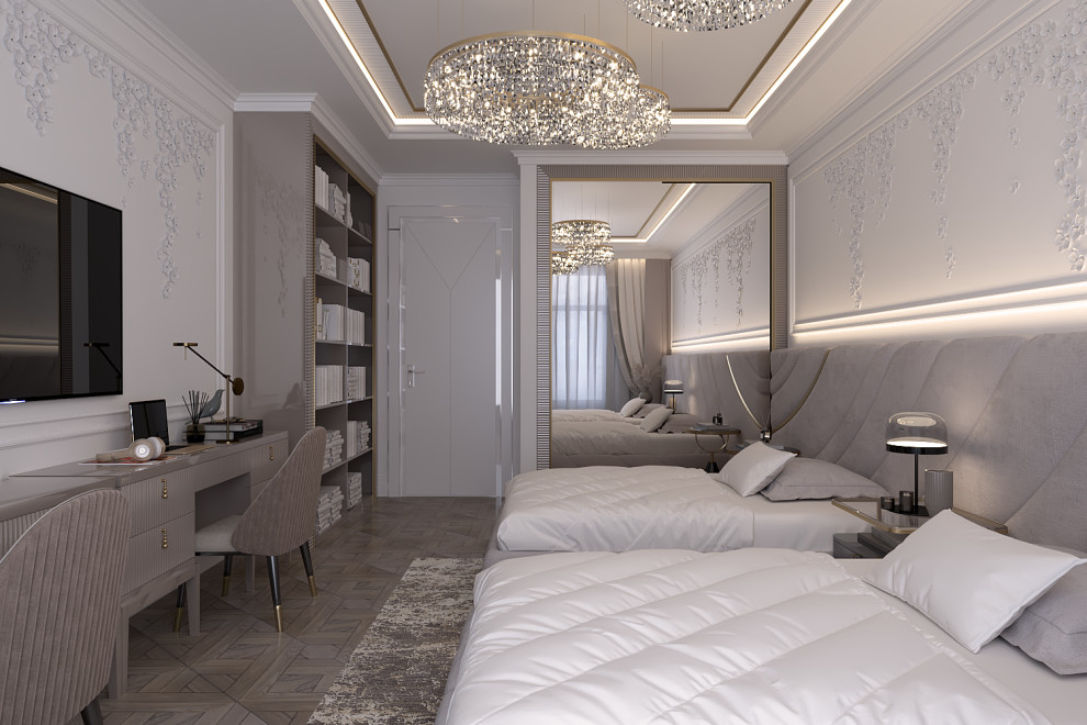 Дизайн интерьера "Детская девочек в ЖК "Grand Deluxe"