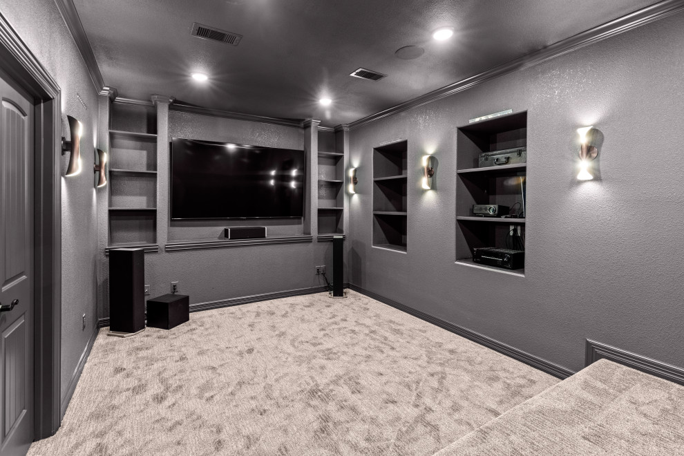 Wentworth Dr - Attic Conversation to Theater and Bathroom Remodel