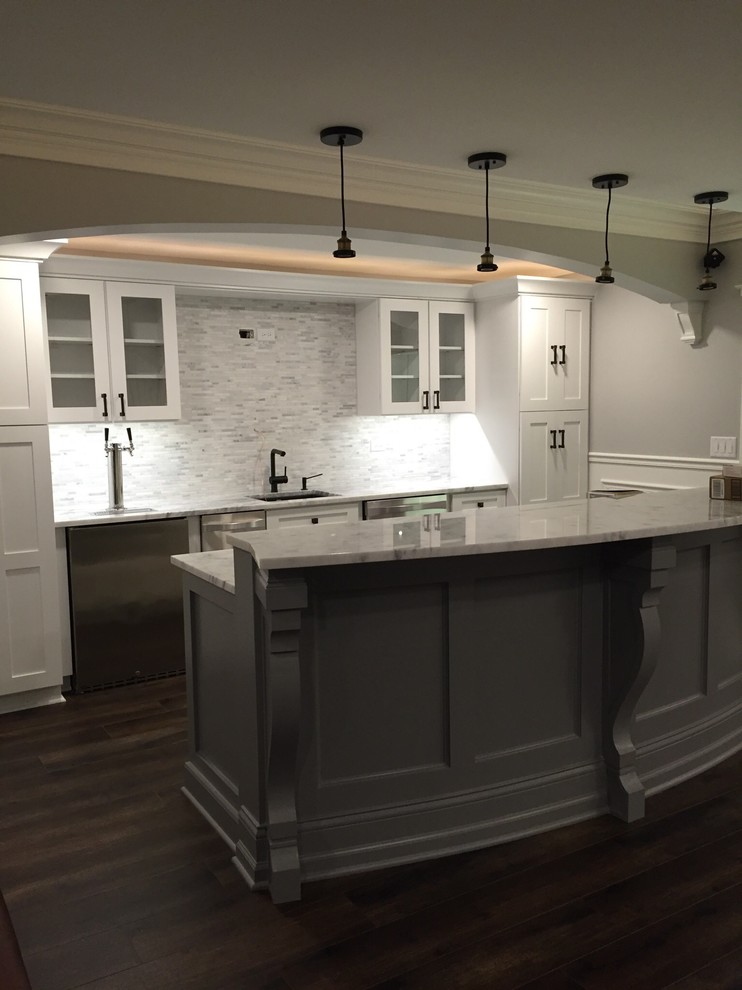 Transitional kitchen photo in Chicago