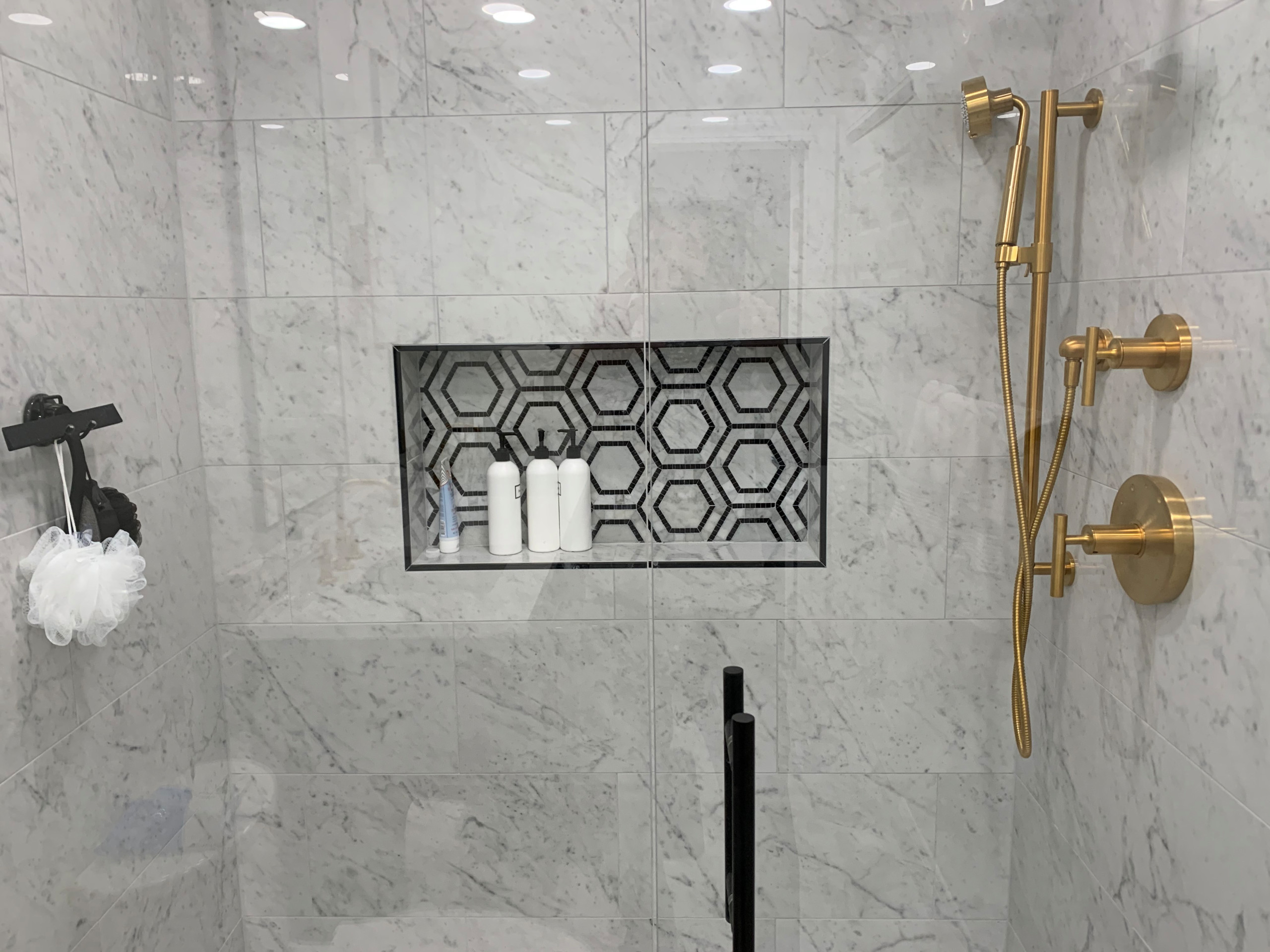 Black & Gold Modern Bathroom refresh