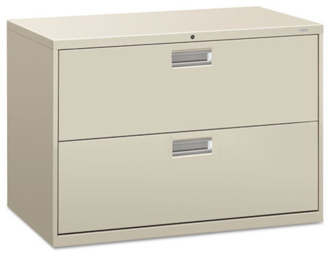 600 Series 2-Drawer Lateral File, 42"x19-1/4", Light Gray