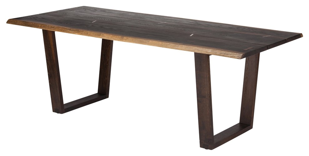 78 Solid Oak Executive Desk Meeting Table Plank Construction