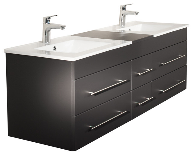 Emotion Roma Bathroom Furniture, 150 cm, Anthracite Semi-Gloss