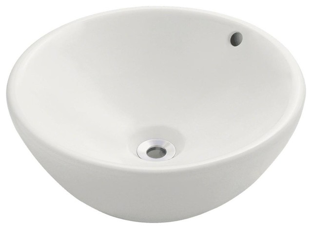 Porcelain Vessel Sink Bisque Sink Only No Additional Accessories