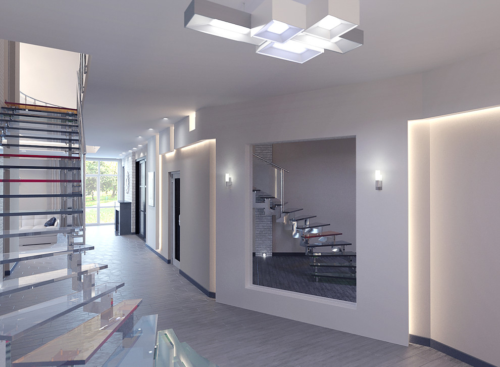 3-х этажный коттедж с интересной круглой планировкой