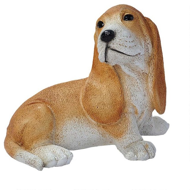 Basset Hound Dog Puppy Statue Sculpture Figurine - Traditional - Decorative  Objects And Figurines - by XoticBrands Home Decor | Houzz