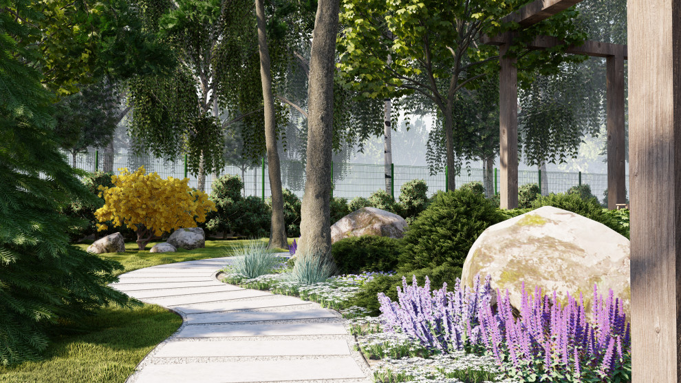 Композиция у дорожки