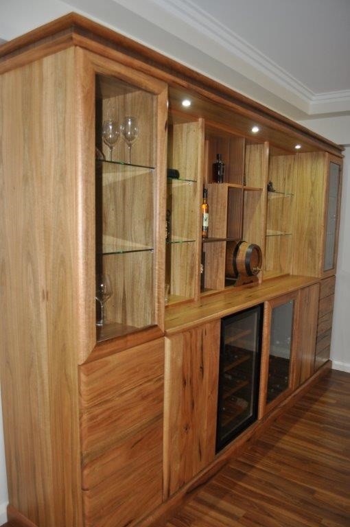 Photo of a large contemporary home bar in Perth.