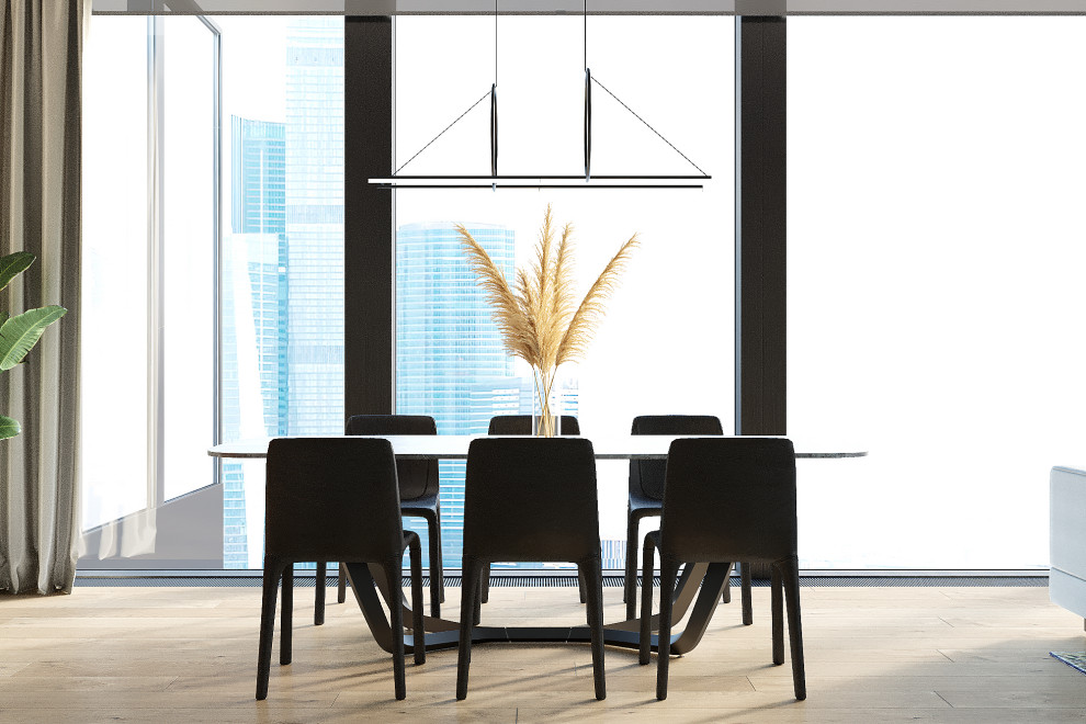 интерьер апартаментов МФК "Neva Towers" 120м2