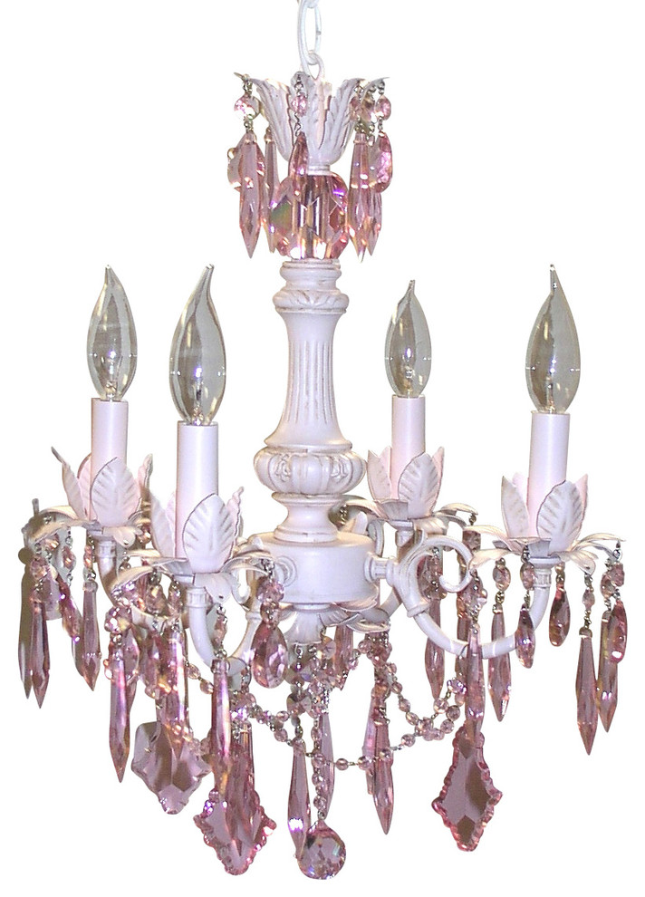 Cinderella 4-Light Chandelier, Without Shades