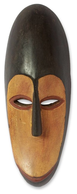 African Wood Mask Gonja Hand Carved /'Protect the Forest/' NOVICA Ghana