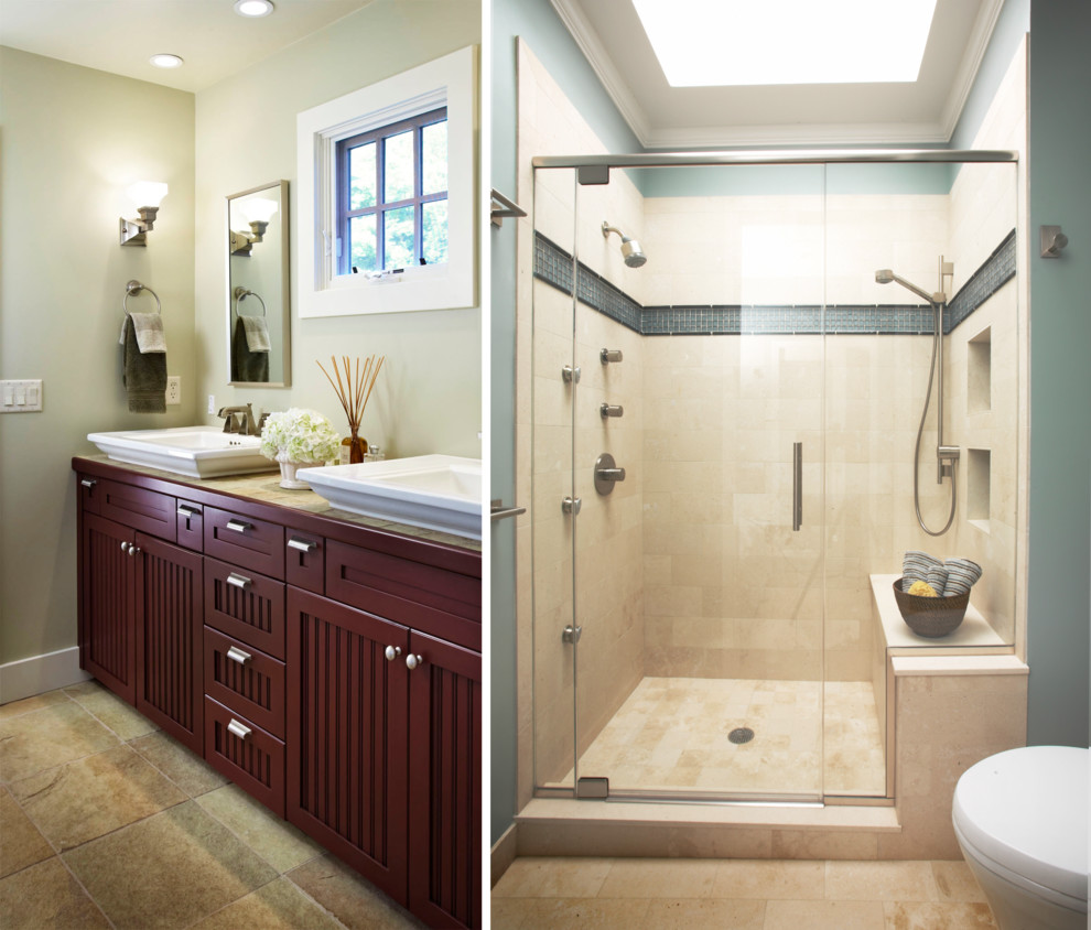 Inspiration for a transitional home design remodel in Chicago