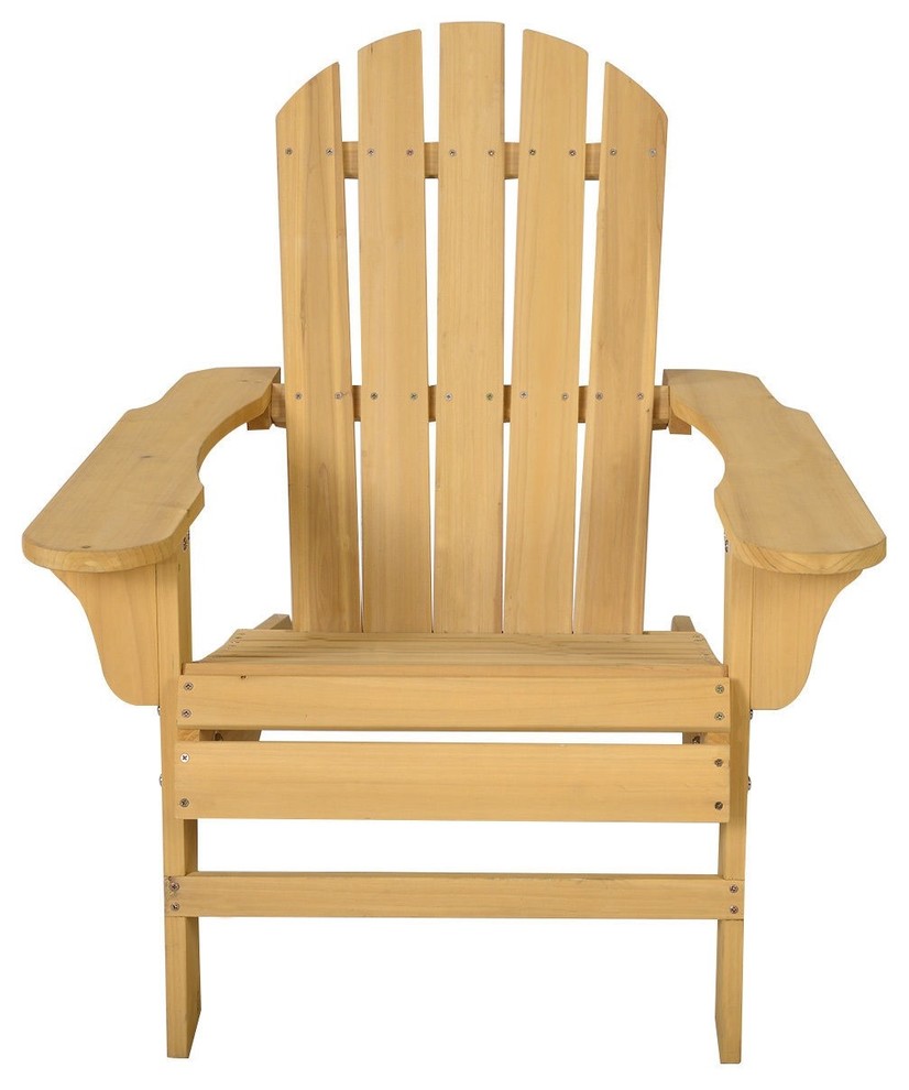 Modern Natural Fir Wood Adirondack Style Chair Transitional Adirondack Chairs by Imtinanz