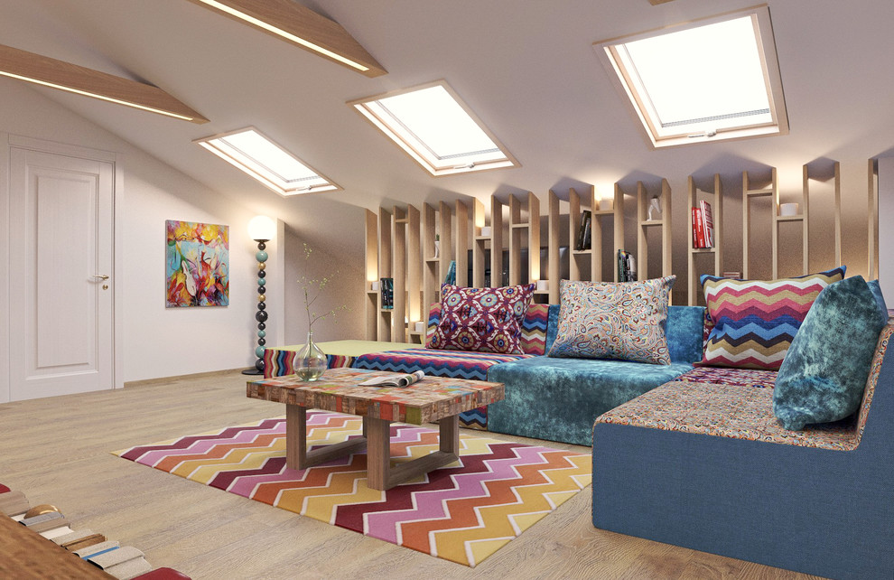 Двухэтажная квартира в стиле Яркая классика 340 м2