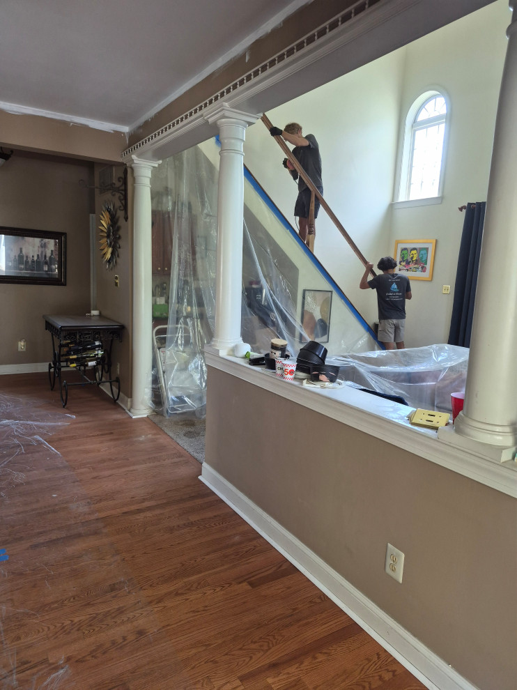 New Hope Kitchen Painting Railings Trim