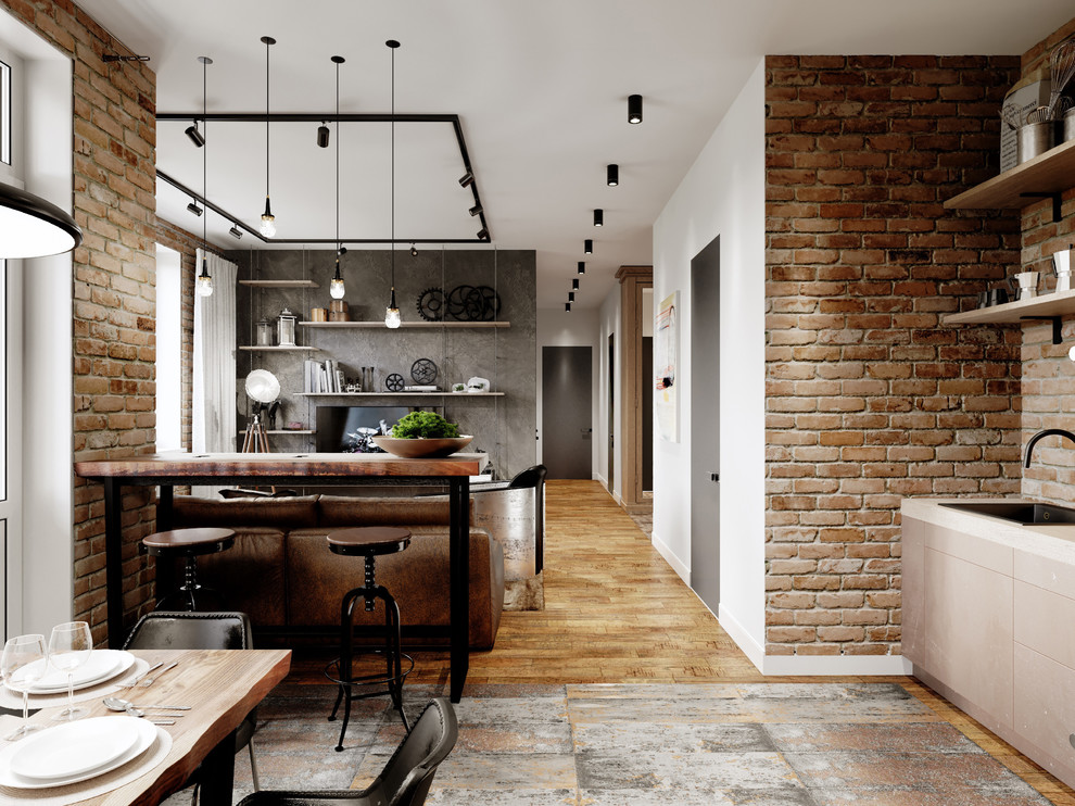 Проект квартиры в стиле лофт