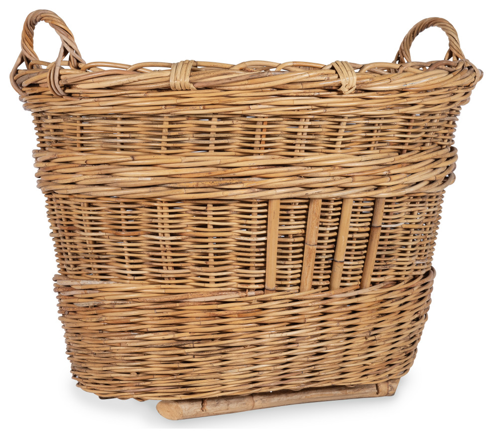 Linge Wicker Basket Large Tropical Baskets by BoBo Intriguing Objects