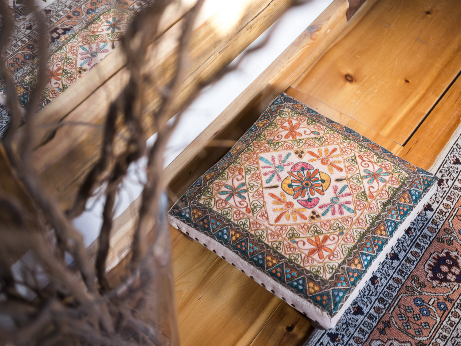 Мансарда с элементами стиля бохо-шик