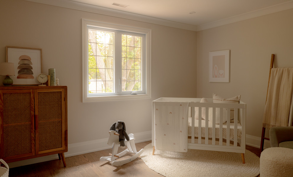 Inspiration for a transitional nursery remodel in Toronto