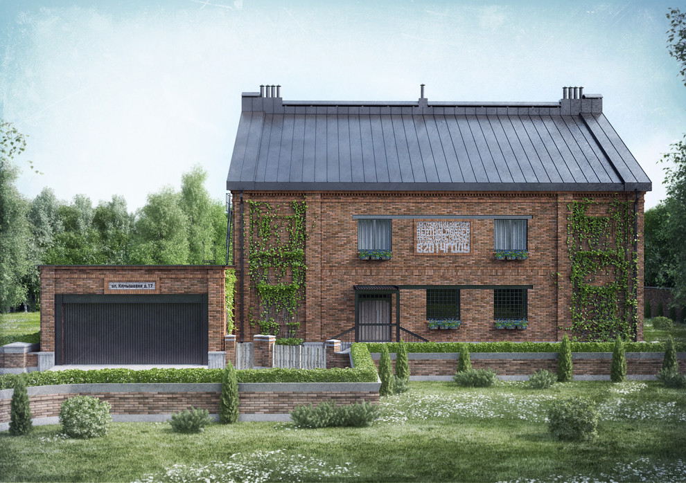 Кирпичный коттедж