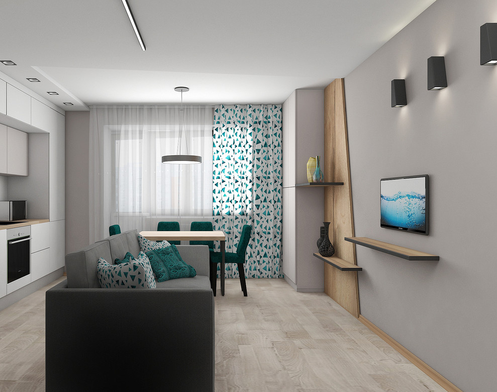 Бюджетный проект в панельном доме.