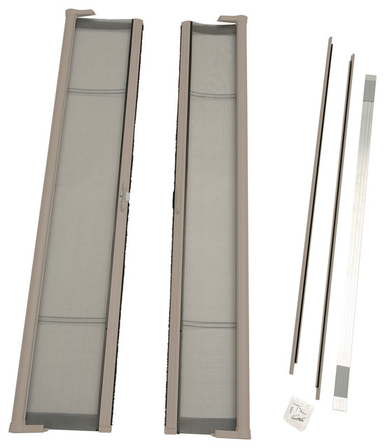 72"x80" Brisa Standard Height Double Door Kit Retractable Screen Door Contemporary Screen