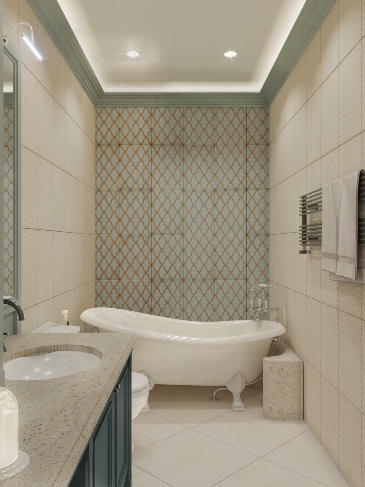 Легкий интерьер с элементами ар-деко