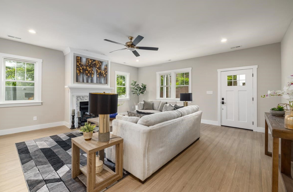 Living room - living room idea in Raleigh
