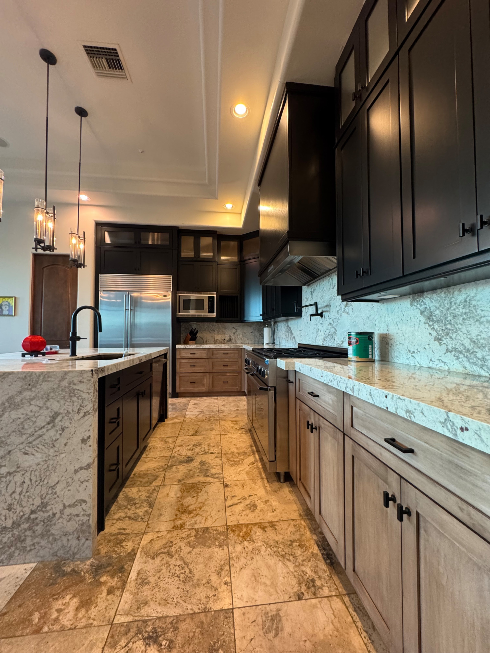 Two Tone Kitchen Reface and Partial Build