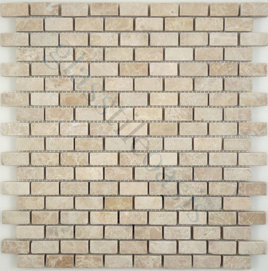 Emperador Uniform Brick Cream/Beige Brick Series Tumbled Stone