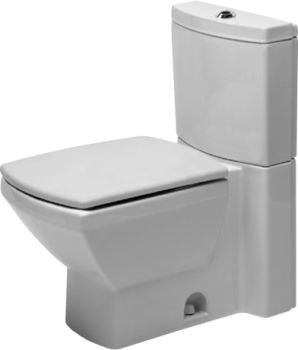 Duravit 0101010062 Caro Two-Piece Elongated Toilet White (Bowl Only)