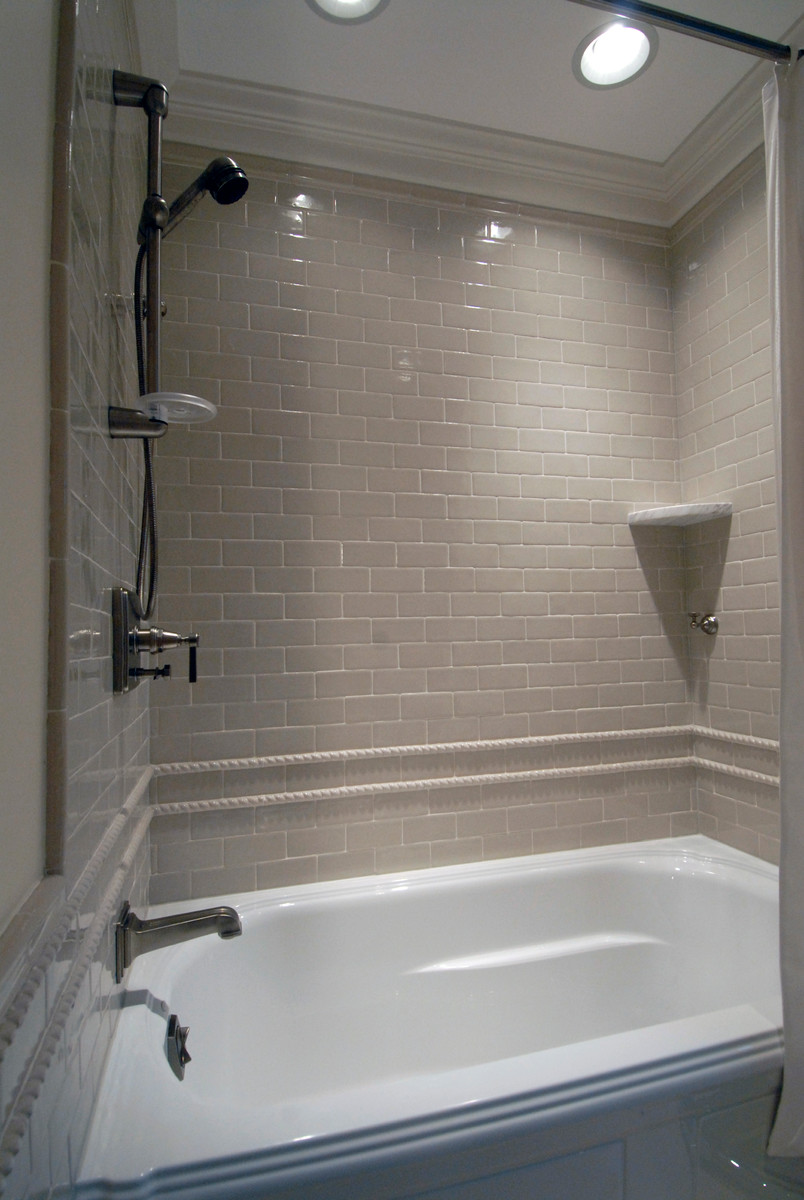 Example of a transitional bathroom design in DC Metro