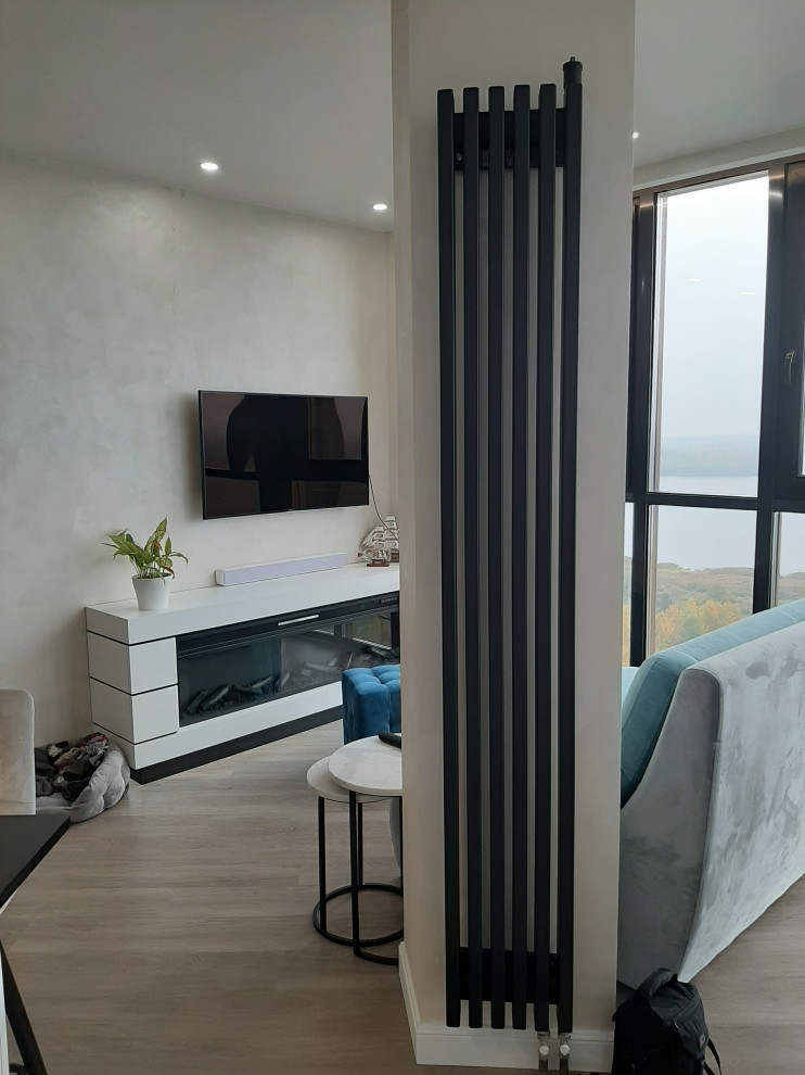 Двухуровневая квартира с террасой и видом на озеро Лахта