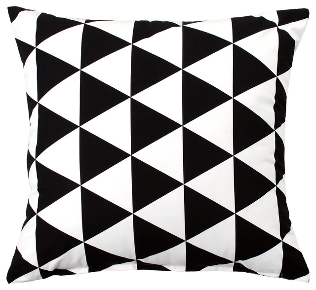 black and white throw pillows