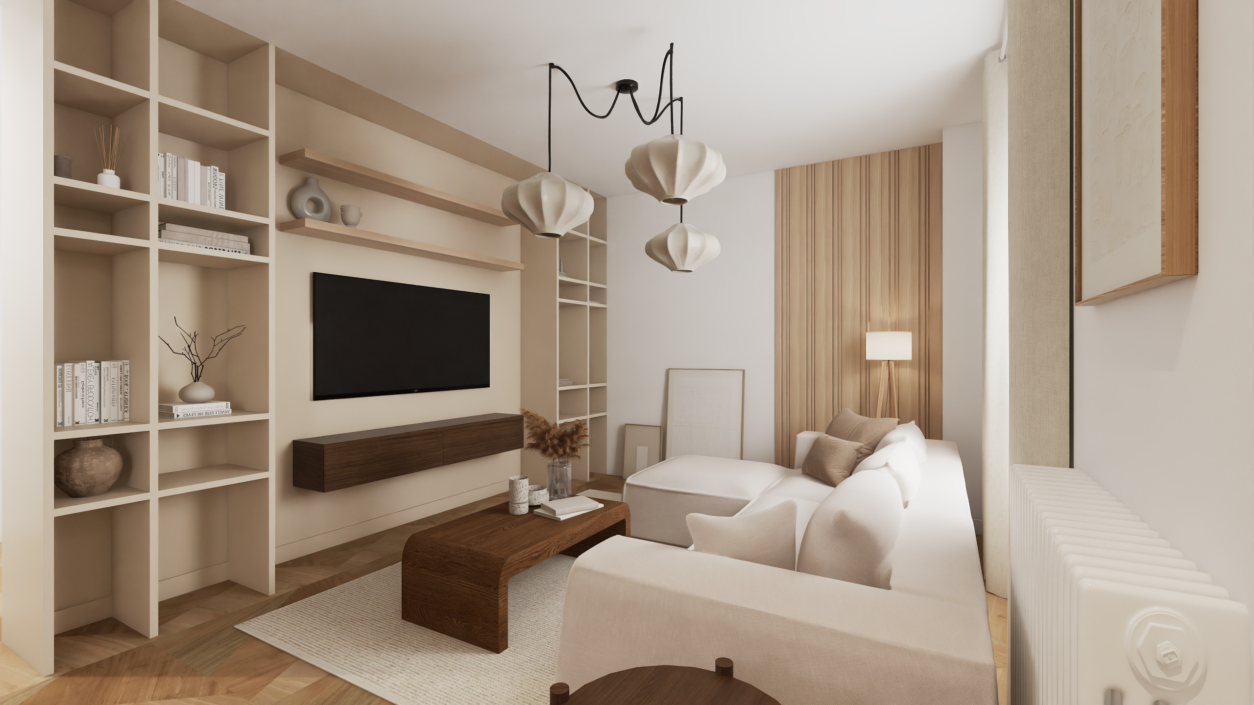 Projet Foch - pièce de vie et cuisine