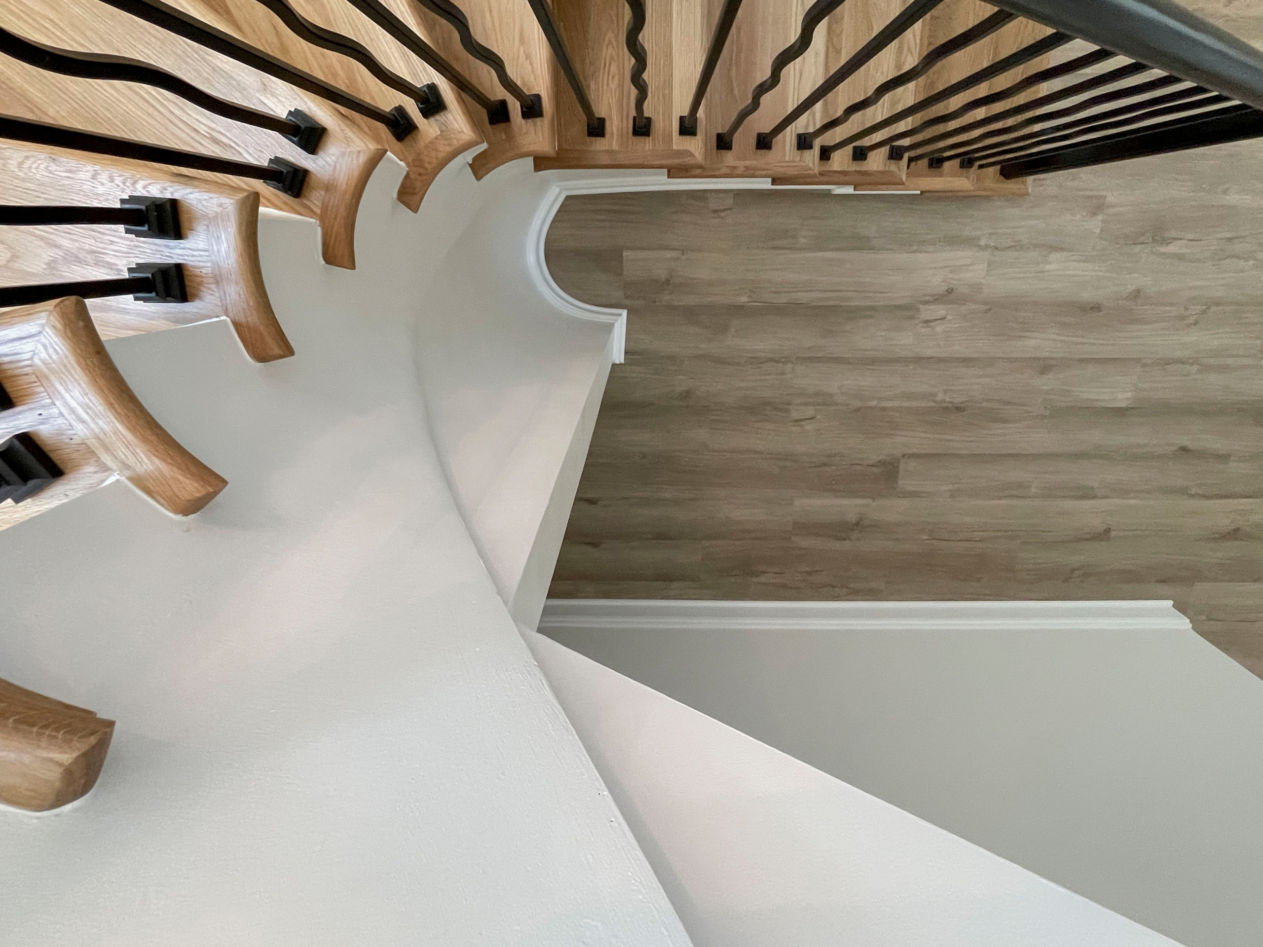 106_Modern Balustrade System Meets Traditional Winding Stairs, Aldie VA  20105