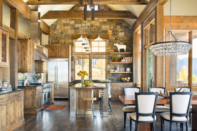 Mountain Modern rustico-cocina