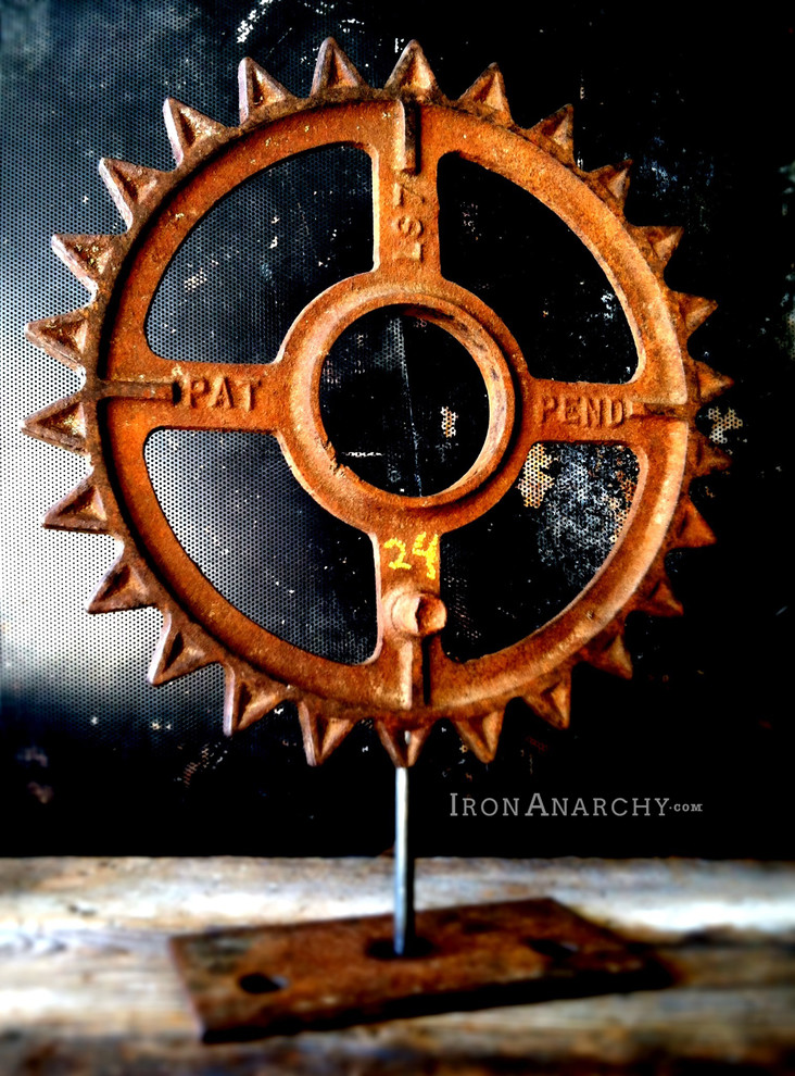 Antique Industrial Gear Decor