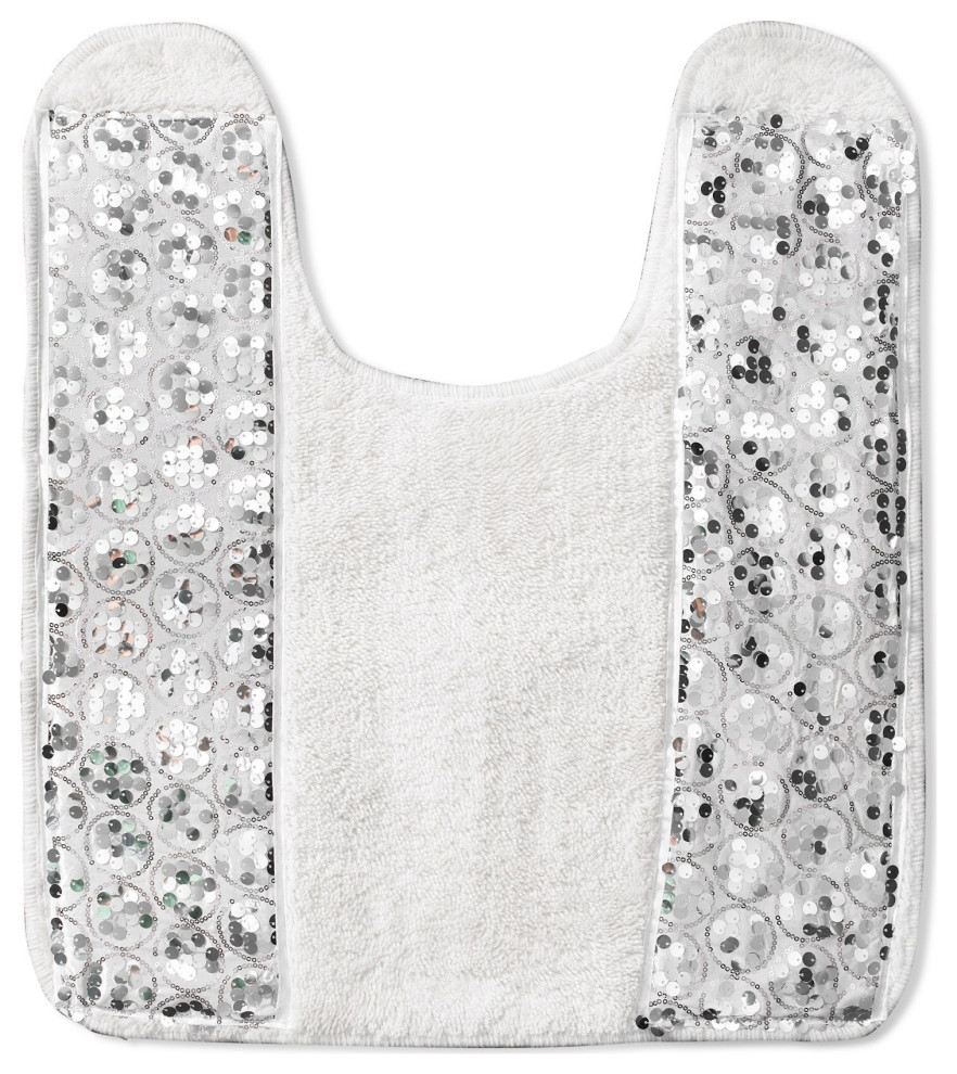 bed bath n more Luxury Bathroom Rug and Contour Rug Set Contemporary