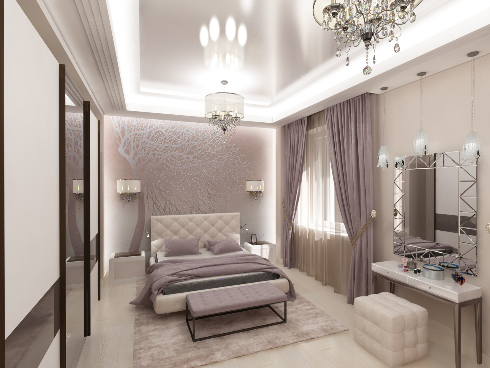 Дизайн-проект интерьеров коттеджа в ср\овременном стиле