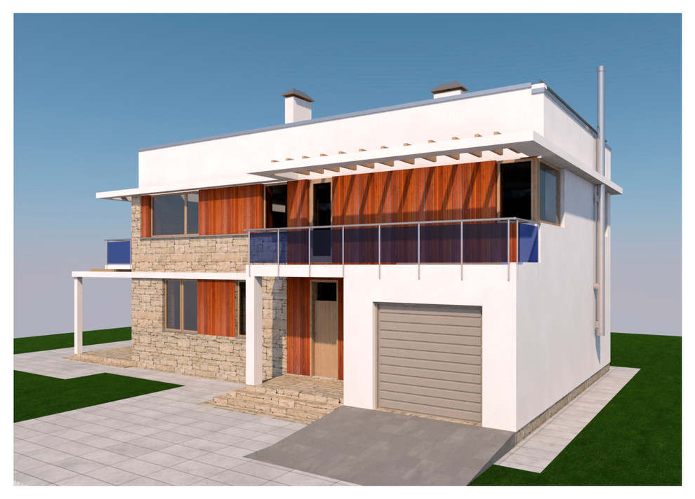 Коттедж с эксплуатируемой кровлей, 2018-19гг.