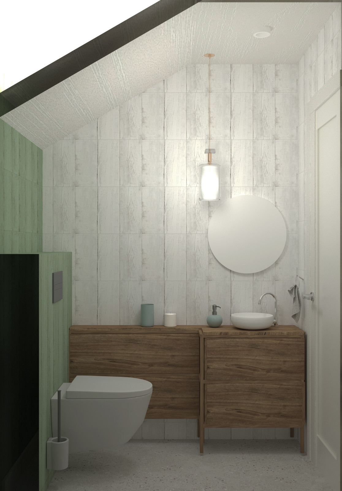 Детская на мансардном этаже