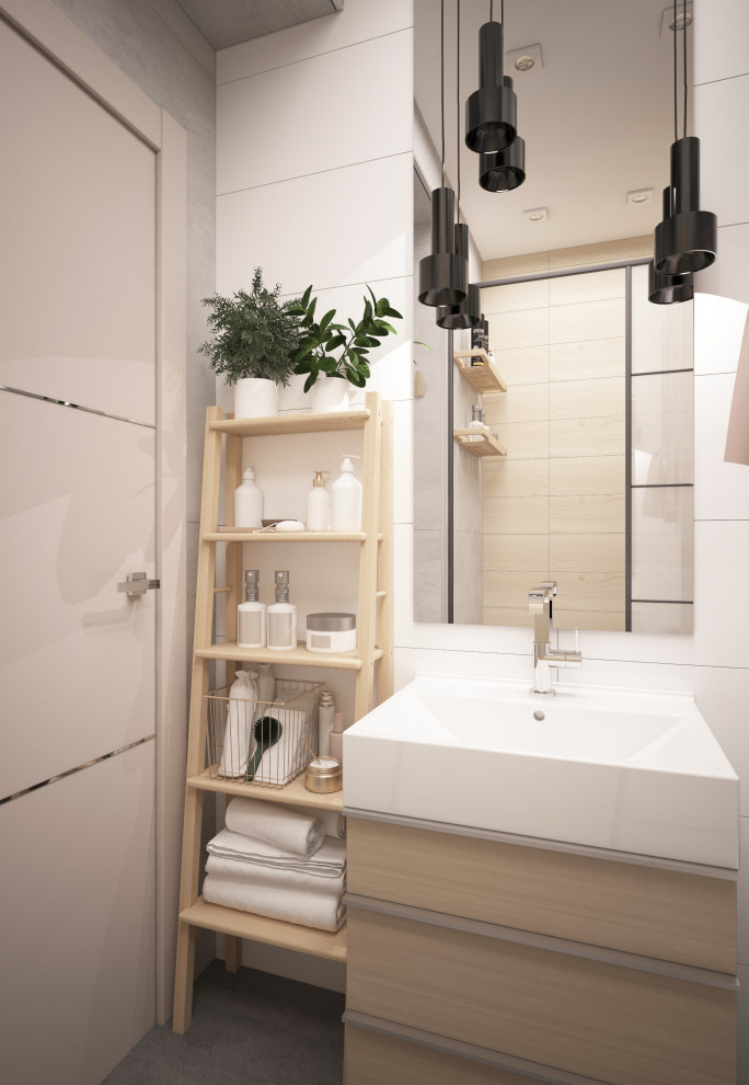 Интерьер санузла с душевой