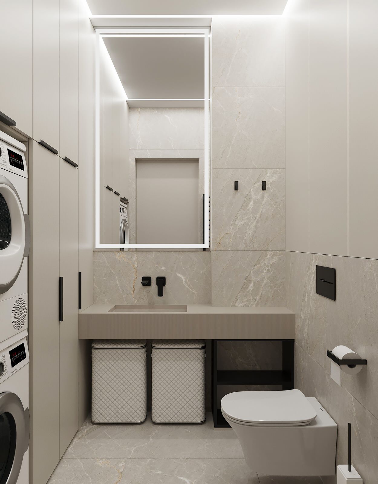 2023г. Интерьер квартиры 134 м2 в ЖК "Чикаго"