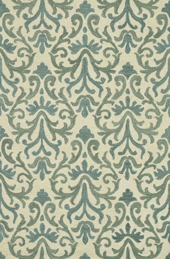 Loloi Rugs Taylor Collection Ivory and Lt. Blue, 3'6"x5'6"