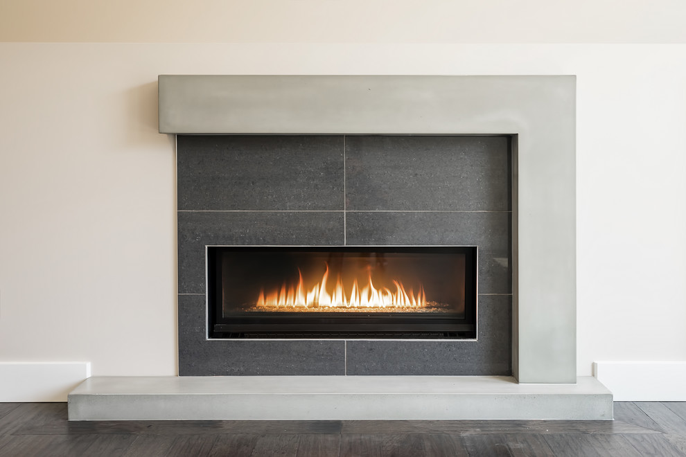 Transitional home design photo in Edmonton