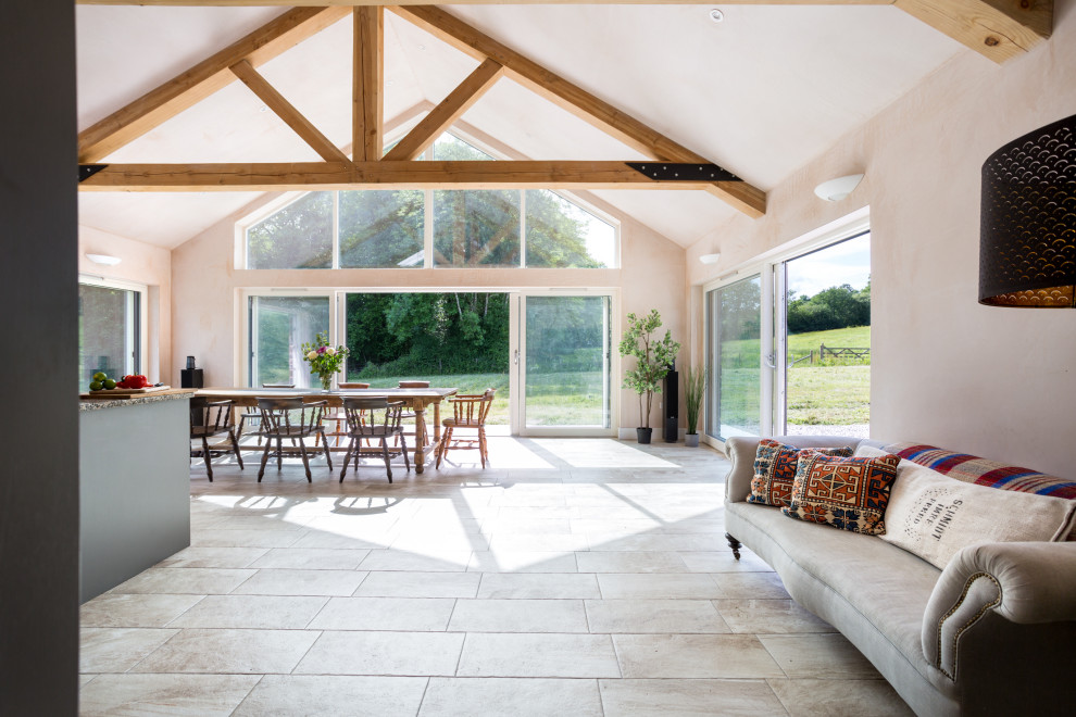 Large country dining room in Devon.