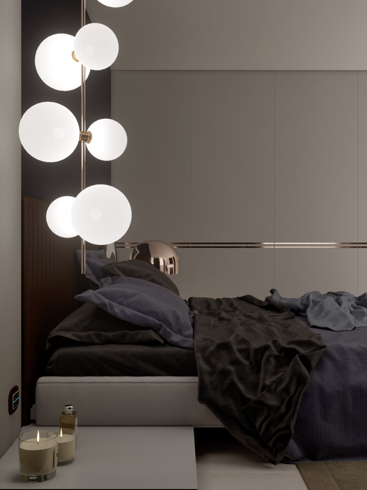 Проект квартиры 180 кв м «Монохром»