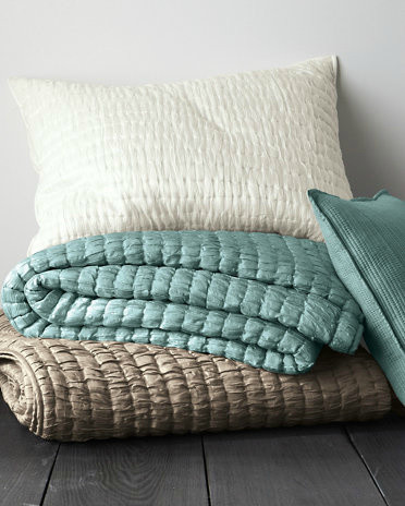 Eileen Fisher Crushed-Silk Quilt Collection