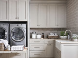 Transitional Laundry Room by BRADSHAW DESIGNS LLC